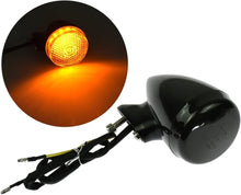 Load image into Gallery viewer, 4x 39mm LED Turn Signal Indicator Light For Harley Bullet black smoke XL
