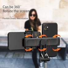 Load image into Gallery viewer, A32 Double Clip 360 Degree Rotating Wireless Portable Selfie Stick Tripod Multiple Device
