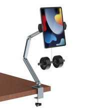 Load image into Gallery viewer, Adjustable Bed Tablet Phone Holder Desk Flexible Long Arm Lazy Clip Bracket
