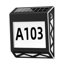 Load image into Gallery viewer, YH1101 Solar LED Address Sign Waterproof Plate Wall Lamp House Number Light
