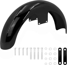 Load image into Gallery viewer, 19&quot; Gloss Black Front Fender For Harley Touring Electra Street Tri Glide CVO
