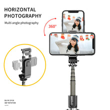 Load image into Gallery viewer, L03 360 Degree Rotating Wireless Portable Selfie Stick Tripod For Mobile &amp; PanTilt
