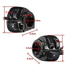 Load image into Gallery viewer, Black Motorcycle Handlebar Control Switche&amp;Wiring Harness For Harley Sportster Dyna Vrod Softail
