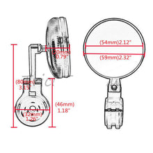 Load image into Gallery viewer, 2PCS CNC Aluminium Motorcycle Bar End Rearview Mirrors 7/8 22mm
