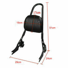 Load image into Gallery viewer, Passenger Backrest Sissy Bar Cushion Pad For Harley Sportster XL883 1200
