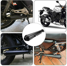 Load image into Gallery viewer, Universal Stainless Steel Muffler Exhaust Pipe Motorcycle Slip On 1.5-2&quot; Inlet
