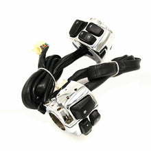 Load image into Gallery viewer, 1&quot; Handlebar Switch Chrome + Wiring Harness For Harley Sportster
