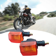 Load image into Gallery viewer, 4PCS MOTORCYCLE INDICATORS FOR HONDA YAMAHA SUZUKI KAWASAKI BLINKERS YELLOW LENS
