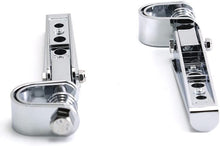 Load image into Gallery viewer, Motorcycle Universal U-Clamp Foot Pegs Rests 1&quot;~1-1/4&quot; Highway Engine Crash Bar
