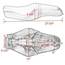 Load image into Gallery viewer, Black Driver Rear Passenger Seat Two up For Harley Sportster XL883 XL1200 04-16
