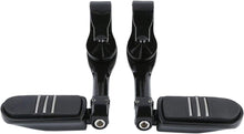 Load image into Gallery viewer, Chrome Long Clamp Motorcycle Highway Foot Pegs For Harley Street Road Glide King
