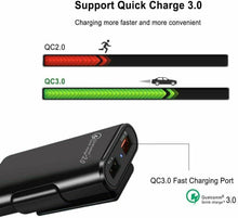 Load image into Gallery viewer, 4 in 1 8A 36W QC3.0 Quick Charging Car Charger 4 USB Ports for Front &amp; Back Seat
