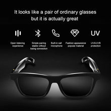 Load image into Gallery viewer, E10 Bone Conduction Headphones Smart Glasses Bluetooth Earphone Music Sunglasses
