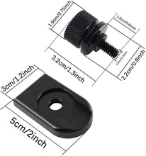 Load image into Gallery viewer, Black Rear Fender Seat Bolt Tab Screw Nut Knob Cover Tab For Harley
