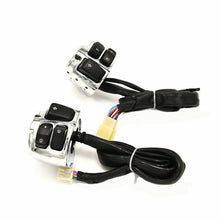 Load image into Gallery viewer, 1&quot; Handlebar Switch Chrome + Wiring Harness For Harley Sportster
