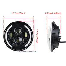 Load image into Gallery viewer, 7&quot; Motorcycle LED Headlight + Bucket Housing Mount Bracket Cover For Harley
