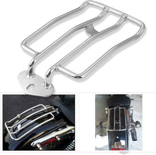 Load image into Gallery viewer, Chrome Solo Seat Rear Luggage Rack For Harley Sportster XL 883 1200 2004-15
