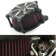 Load image into Gallery viewer, Motor Turbine Spike Air Intake Filter Cleaner For 2008-16 Harley Road Glide FLTR
