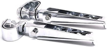 Load image into Gallery viewer, Motorcycle Universal U-Clamp Foot Pegs Rests 1&quot;~1-1/4&quot; Highway Engine Crash Bar
