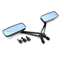 Load image into Gallery viewer, BLACK 8/10mm MOTORCYCLE MIRRORS FOR CHOPPER CRUISER BOBBER CAFE RACER
