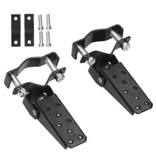 Load image into Gallery viewer, Black Bicycle Steel Foldable Folding Fork Foot Step Pegs For MTB BMX Road Bike
