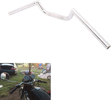 Load image into Gallery viewer, Black/Chrome 22mm 7/8&quot; Handle Bars For Motorcycle Bobber Cafe Racer
